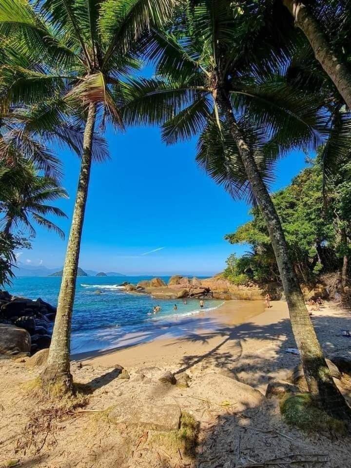 Kit Net Na Praia Grande Ubatuba 200 Metros Do Mar 외부 사진